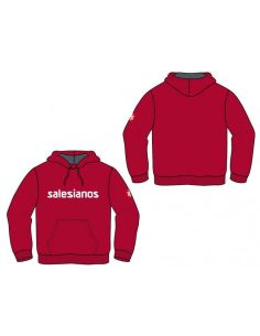 Sudadera Capucha Granate Salesianos Lugo Talla S